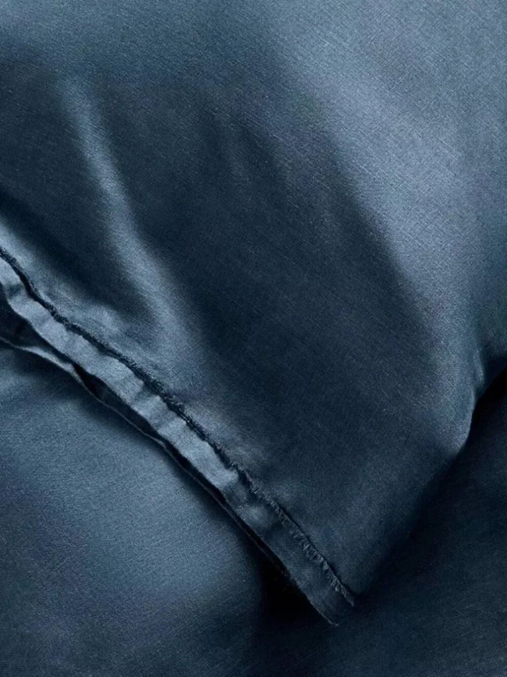 NWT King 100% Linen Sheet Set Dark Mineral Blue - Casaluna